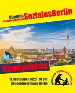 Demo-Aufruf des Bündnisses Soziales Berlin